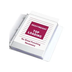 C-Line Top-Load Heavyweight Sheet Protectors, 8-1/2