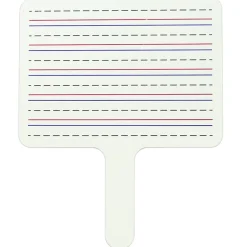 C-Line Two-Sided Dry Erase Answer Paddle, Lined/Plain, 10" x 8", Pack of 12 (CLI4067012)