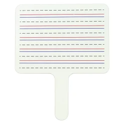 C-Line Two-Sided Dry Erase Answer Paddle, Lined/Plain, 10" x 8", Pack of 6 (CLI40670-6)