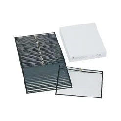 C-Line Vinyl Job Ticket Holders, 8-1/2" x 11", Clear, 25/Pack (49911)