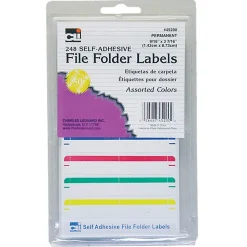 CLN File Folder Labels, Assorted Colors, 6 Labels/Sheet, 248 Sheets/Pack (CHL45200)