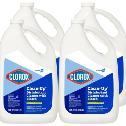 Clorox Clean-Up Disinfectant Cleaner with Bleach Refill, Unscented, 128 oz., 4/Carton (CLO 35420CT)
