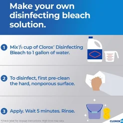 Clorox CloroxPro™ Germicidal Bleach, Concentrated, 121 oz. (30966)