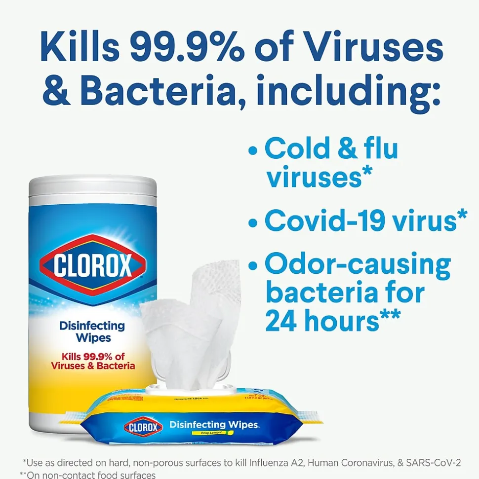 Clorox Disinfecting Wipes, Fresh Scent, 35 Wipes/Container (01593)