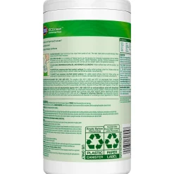 Clorox EcoClean Disinfecting Wipes, 75 Wipes/Container (60605)