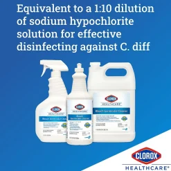 Clorox Healthcare Bleach Germicidal Cleaner, 32 oz., 6/Carton (CLO68832)
