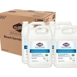 Clorox Healthcare Bleach Germicidal Cleaner Refill, 128 oz., 4/Carton (68978)