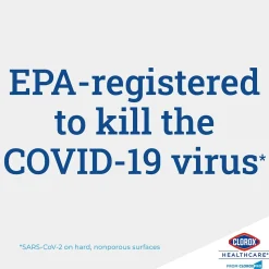 Clorox Healthcare Disinfecting Wipes, 110 Wipes/Container, 2/Carton (30358CT)