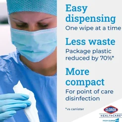 Clorox Healthcare Disinfecting Wipes, 70 Wipes/Canister (35309)