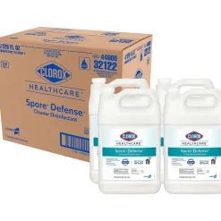 Clorox Healthcare Spore Defense Cleaner Disinfectant, Closed System Refill Bottle, 128 Fl Oz, 4/Pack (32122)