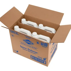 Clorox Healthcare Spore Defense Cleaner Disinfectant, Closed System Refill Bottle, 128 Fl Oz, 4/Pack (32122)