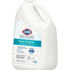 Clorox Healthcare Spore Defense Cleaner Disinfectant, Open System Refill Bottle, 128 Fl Oz, 4/Pack (32409)