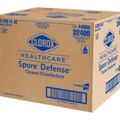 Clorox Healthcare Spore Defense Cleaner Disinfectant, Open System Refill Bottle, 128 Fl Oz, 4/Pack (32409)