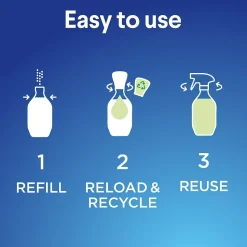 Clorox Multi-Purpose Cleaning Spray System Starter Kit, 1 Spray Bottle and 1 Refill, Crisp Lemon, 1.13 fl. oz. (60160)