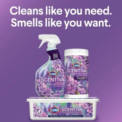 Clorox Scentiva Disinfecting Multi-Surface Cleaner Spray Bottle, Lavender and Jasmine, 32 fl. oz. (31387)