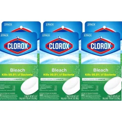 Clorox Ultra Clean Toilet Tablets Bleach, 3.5 oz., 2/Pack, 6 Packs/Carton (30024CT)