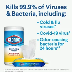 Clorox Value Pack Disinfecting Wipes, 35 Wipes/Canister, 3/Pack, 15/Carton (30112)