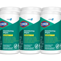 CloroxPro Disinfecting Wipes, Fresh Scent, 75 Wipes/Container, 6/Carton (CLO15949CT)