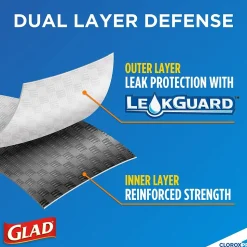 CloroxPro Glad ForceFlex 13 Gallon Tall Kitchen Trash Bag, 23.75