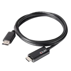 Club3D CAC-1082 6.56 feet DisplayPort 1.4 to HDMI 2.0b HDR, Black