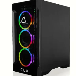CLX SET TGMSETRTH2A01BM Gaming Desktop Computer, AMD Ryzen 9 7900X, 32GB Memory, 1TB SSD, 4TB HDD
