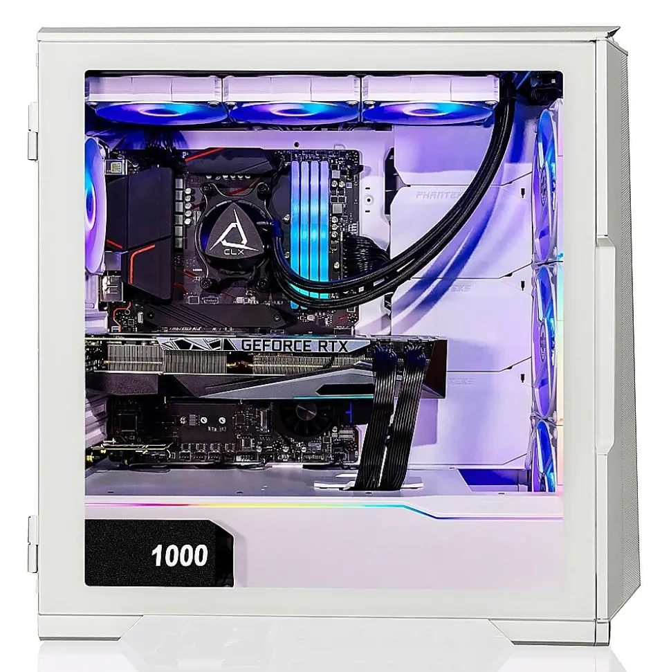 CLX SET TGMSETRTH2A03WM Gaming Desktop Computer, AMD Ryzen 9 7900X, 64GB Memory, 1TB SSD, 6TB HDD