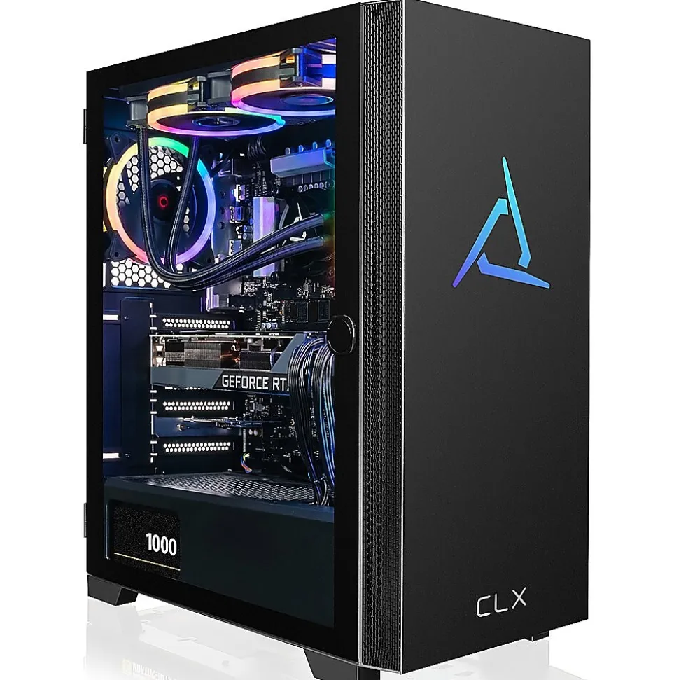 CLX SET TGMSETRTH2A10WM Gaming Desktop Computer, Intel Core i7-13700KF, 32GB Memory, 1TB SSD, 4TB HDD