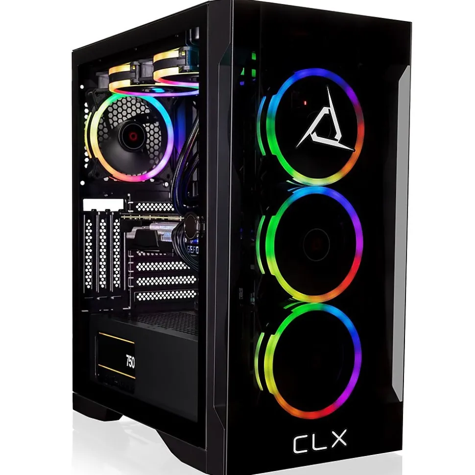 CLX SET TGMSETRTU3401BM Gaming Desktop Computer, Intel Core i7-13700KF, 32GB Memory, 1TB SSD, 4TB HDD