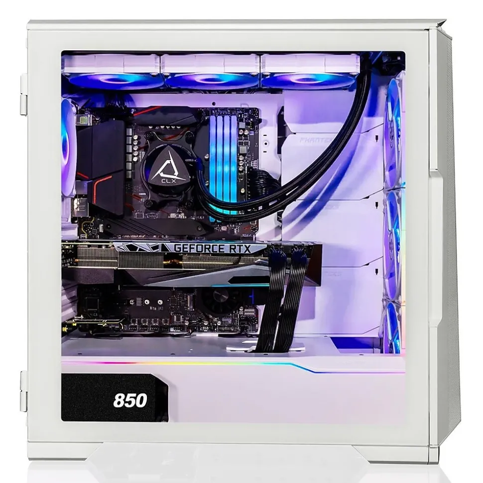 CLX SET TGMSETRTU2B05WM Gaming Desktop Computer, AMD Ryzen 9 7950X, 64GB Memory, 1TB SSD, 6TB HDD