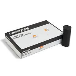 Coastwide Professional™ 33 Gallon Trash Bag with 30% PCR, 33" x 39", Low Density, 0.8 mil, Black, 200 Bags/Box (CW62416)