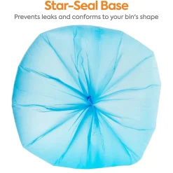 Coastwide Professional™ 33 Gallon Recycling Bags, High Density, 14 Mic., Blue, 250 Bags/Box (CW25529)