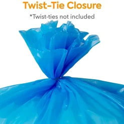 Coastwide Professional™ 30 Gallon Biohazard Bags, Low Density, 1.3 Mil, Blue, 200 Bags/Box (CW57396)