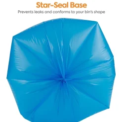 Coastwide Professional™ 30 Gallon Biohazard Bags, Low Density, 1.3 Mil, Blue, 200 Bags/Box (CW57396)