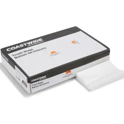 Coastwide Professional™ 30-33 Gallon Trash Bag, 33" x 39", Low Density, 0.9 mil, Clear, 150 Bags/Box (CW22339)