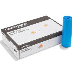 Coastwide Professional™ 40-45 Gallon Recycling Bags, High Density, 19 Mic., Blue, 200 Bags/Box (CW57402)