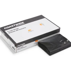 Coastwide Professional™ 55-60 Gallon Trash Bag, 38" x 58", Low Density, 0.95 mil, Black, 100 Bags/Box (CW18188)