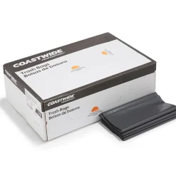 Coastwide Professional™ 55-60 Gallon Trash Bag, 38" x 58", Low Density, 1.8 mil, Black, 100 Bags/Box (CW18207)