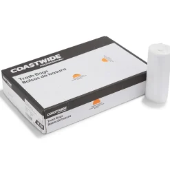 Coastwide Professional™ 30-33 Gallon Trash Bag, 33" x 40", High Density, 16 mic, Natural, 250 Bags/Box (CW18200)