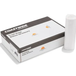 Coastwide Professional™ 50-56 Gallon Trash Bag, 43" x 48", High Density, 22 mic, Natural, 150 Bags/Box (CW19244)
