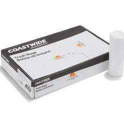 Coastwide Professional™ AccuFit 32 Gallon Trash Bag, 33" x 44", Low Density, 0.9 mil, Clear, 100 Bags/Box (CW57401)