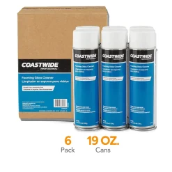 Coastwide Professional™ Foaming Glass Cleaner, Fresh & Clean Scent, 19 Oz., 6/Carton (CW58496-A)