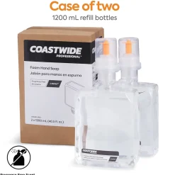 Coastwide Professional J-Series Foaming Hand Soap, 1200 mL, 2/Carton (CWJSR-FRG)