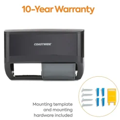 Coastwide Professional™ J-Series Duo Bath Tissue Dispenser, Black (CWJ2BT-B)