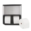 Coastwide Professional™ J-Series Quad Bath Tissue Dispenser, Black/Metallic (CWJ4BT-S)