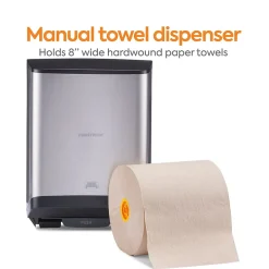 Coastwide Professional J-Series Manual Hardwound Paper Towel Dispenser, Black/Metallic (CWJMHT-S-CC)