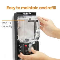 Coastwide Professional™ J-Series Automatic Wall Mounted Hand Soap Dispenser, Black/Metallic (CWJAS-S-CC)