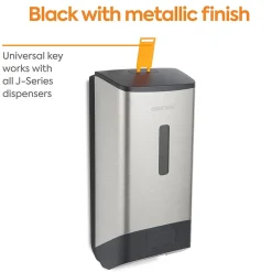 Coastwide Professional™ J-Series Automatic Wall Mounted Hand Soap Dispenser, Black/Metallic (CWJAS-S-CC)