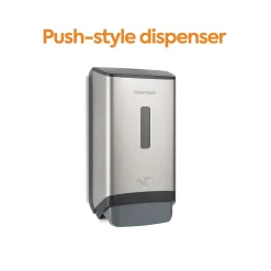 Coastwide Professional™ J-Series Wall Mounted Hand Soap Dispenser, Black/Metallic (CWJMS-S-CC)