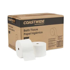 Coastwide Professionalâ„¢ J-Series 2-Ply Small Core Bath Tissue, White, 1500 Sheets/Roll, 18 Rolls/Carton (CWJBT-1500)