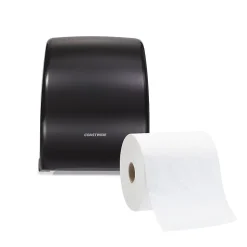 Coastwide Professionalâ„¢ Manual Auto-Cut Hardwound Paper Towel Dispenser, Black (CW60832)